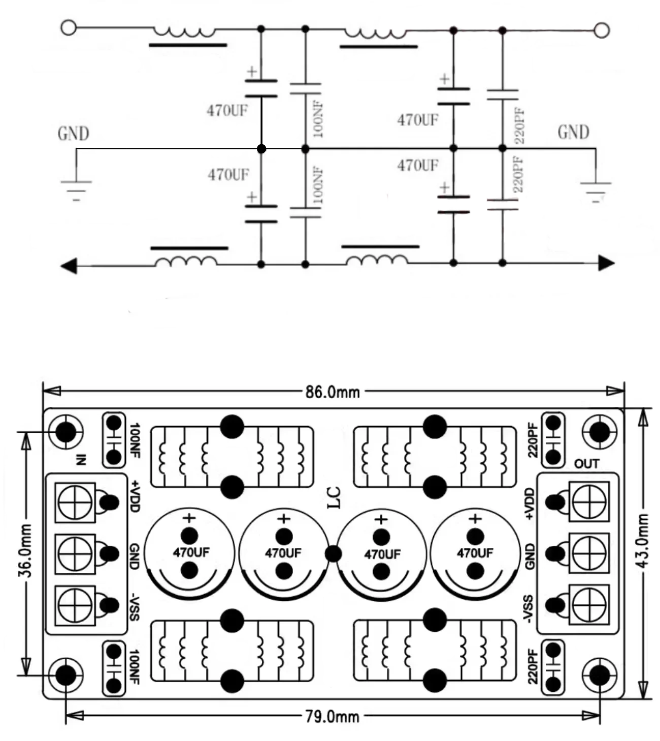 EMI filter DC 36V 20A schematic qro.cz hamparts.shop